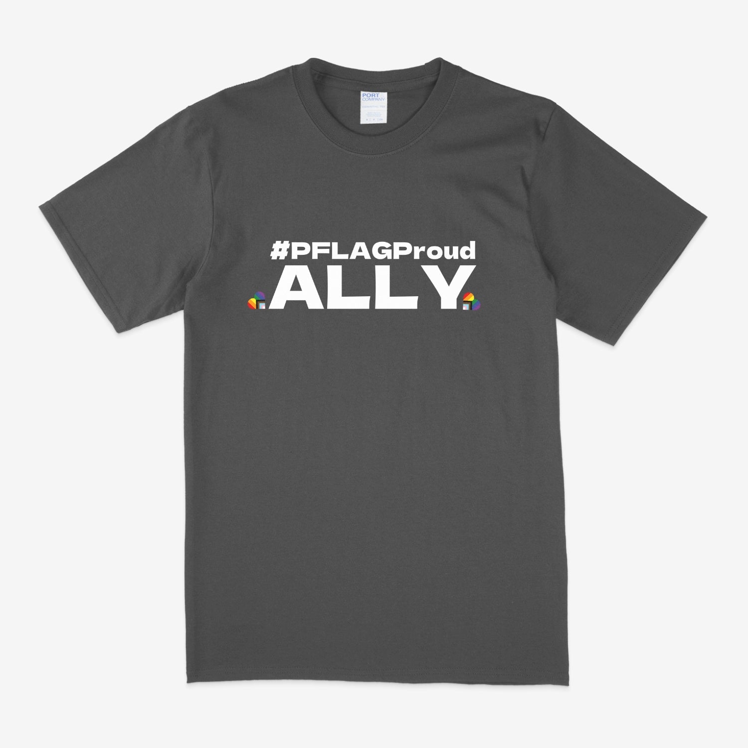 #PFLAGProud Ally - Wide-Cut Crewneck Short Sleeve T-Shirt