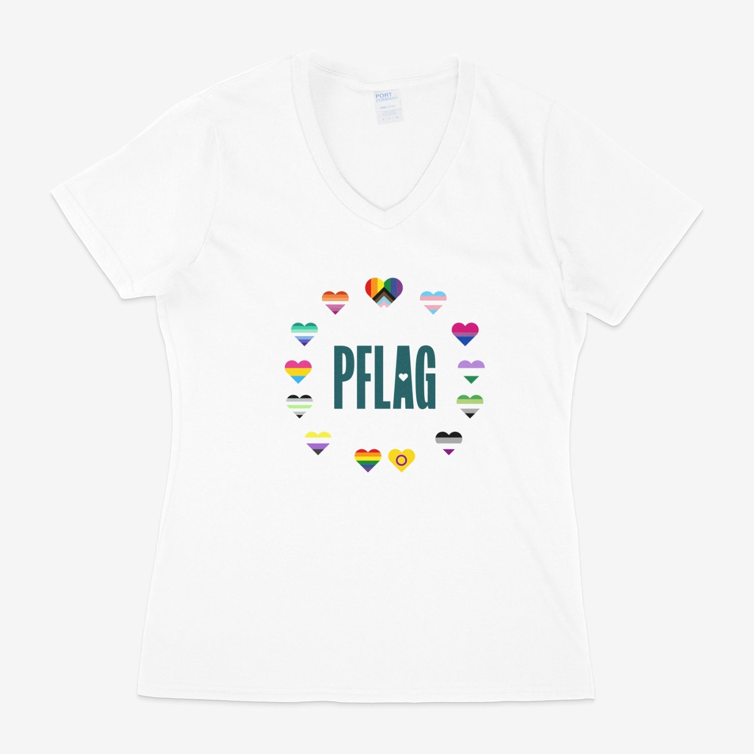 Circle of Pride - Fitted-Cut V-Neck Short Sleeve T-Shirt