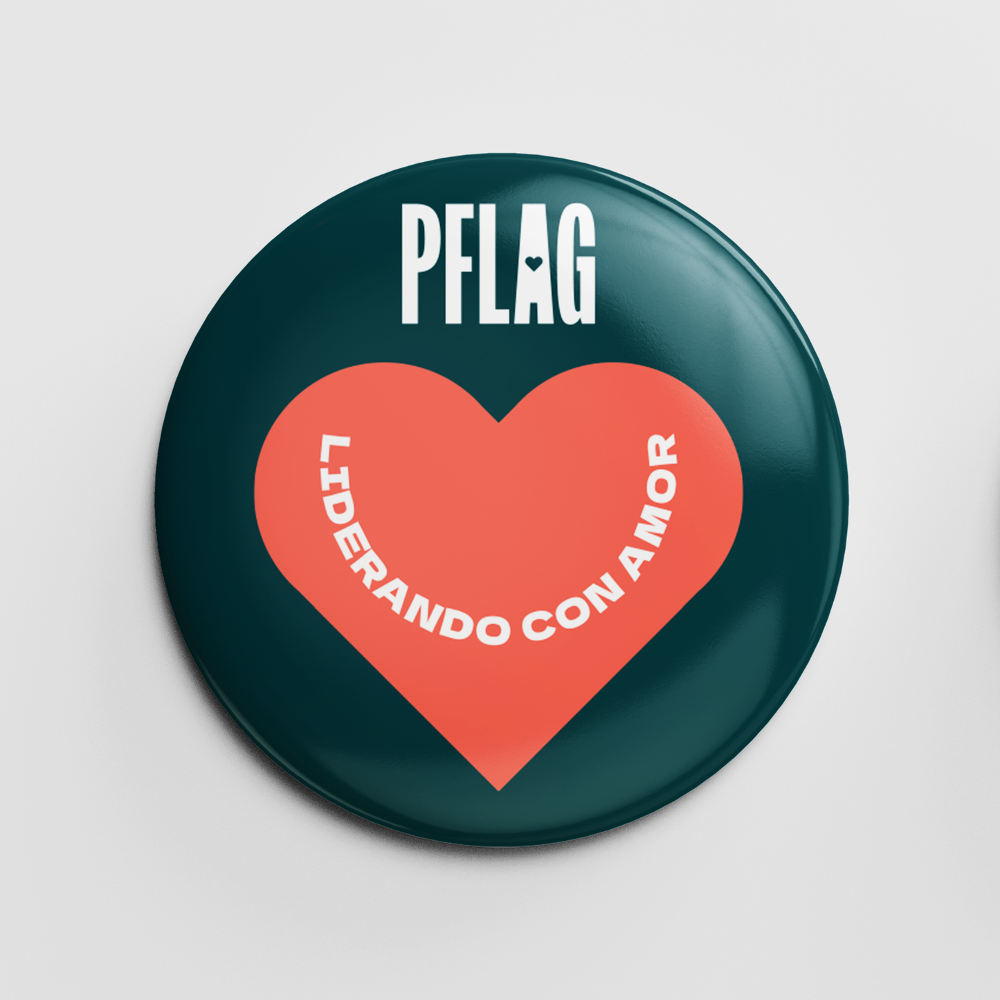 PFLAG Leading With Love Button - Spanish