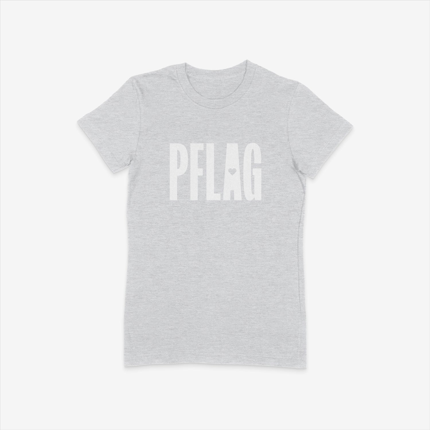PFLAG Logo - Fitted-Cut Crewneck Short Sleeve T-Shirt