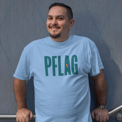 PFLAG Logo - Progress Heart - Wide-Cut Crewneck Short Sleeve T-Shirt