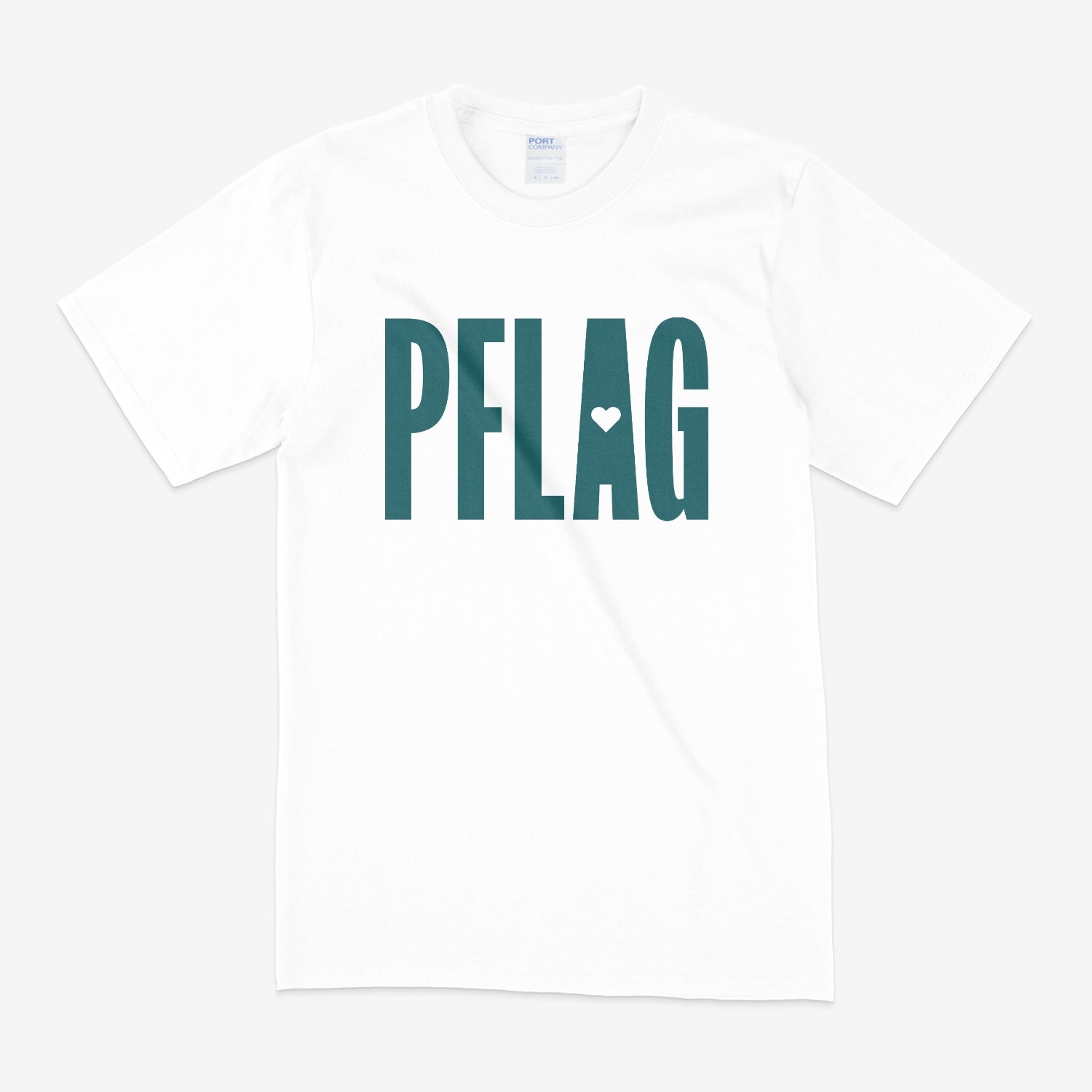 PFLAG Logo - Wide-Cut Crewneck Short Sleeve T-Shirt