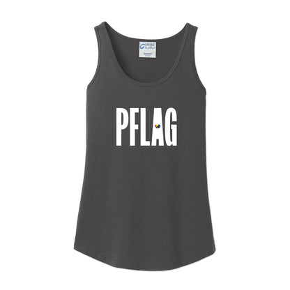 PFLAG Logo - Progress Heart - Fitted-Cut Tank Top