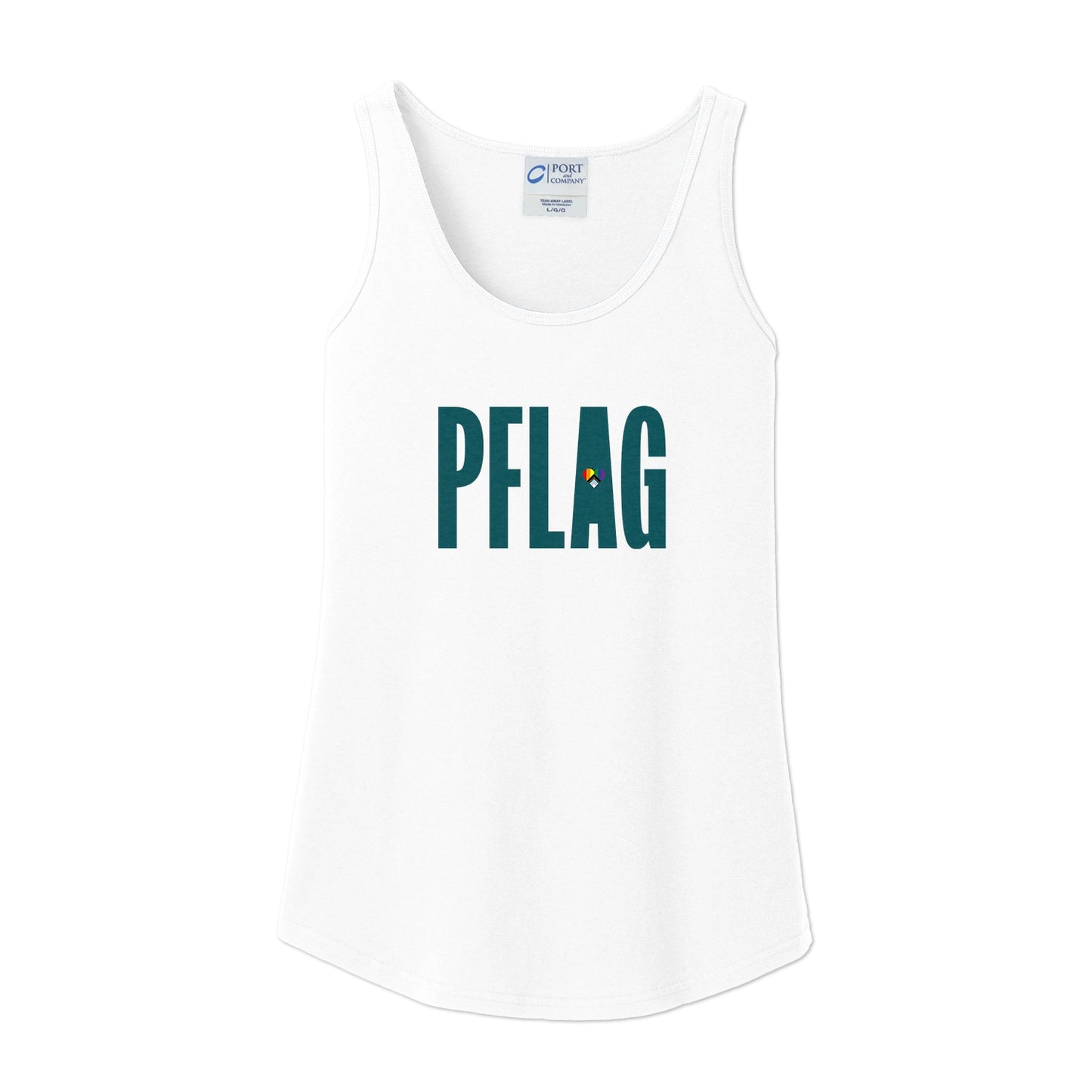 PFLAG Logo - Progress Heart - Fitted-Cut Tank Top