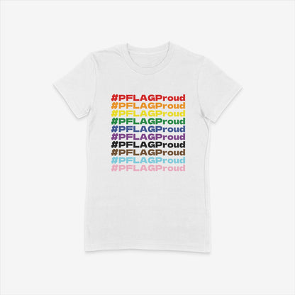 #PFLAGProud Progress - Fitted-Cut Crewneck Short Sleeve T-Shirt