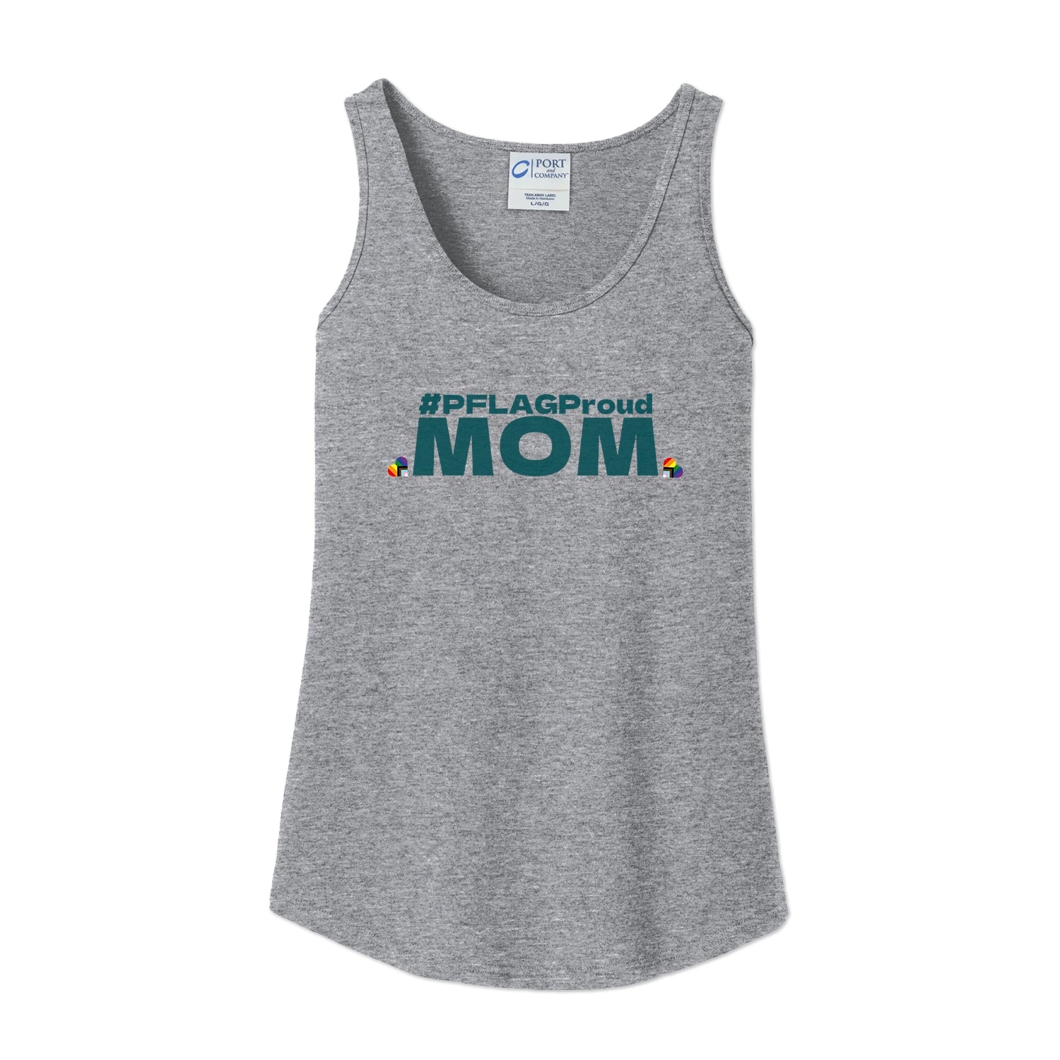 #PFLAGProud Mom - Fitted-Cut Tank Top