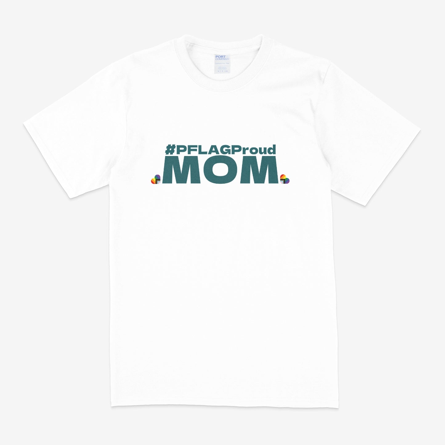 #PFLAGProud Mom - Wide-Cut Crewneck Short Sleeve T-Shirt