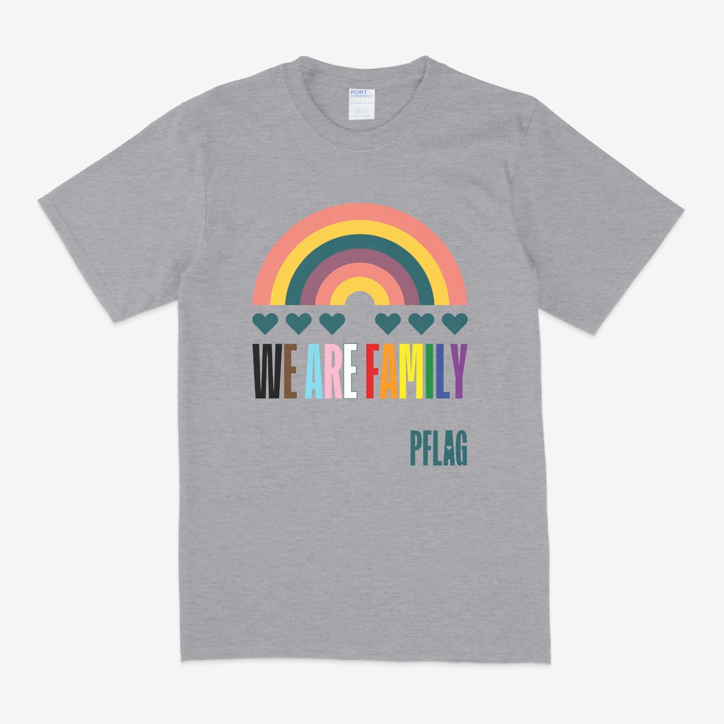 We Are Family - Wide-Cut Crewneck Short Sleeve T-Shirt
